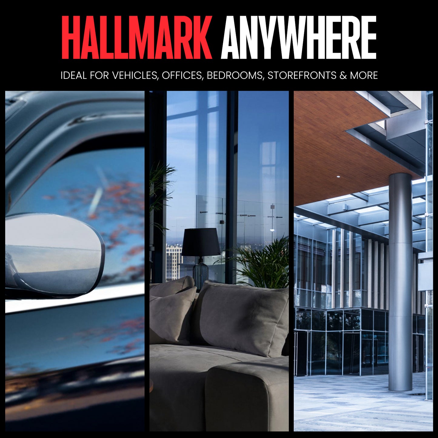 20% Black Silver Residential Commercial Privacy One Way Mirror Window Tinting Film 60" X 100'