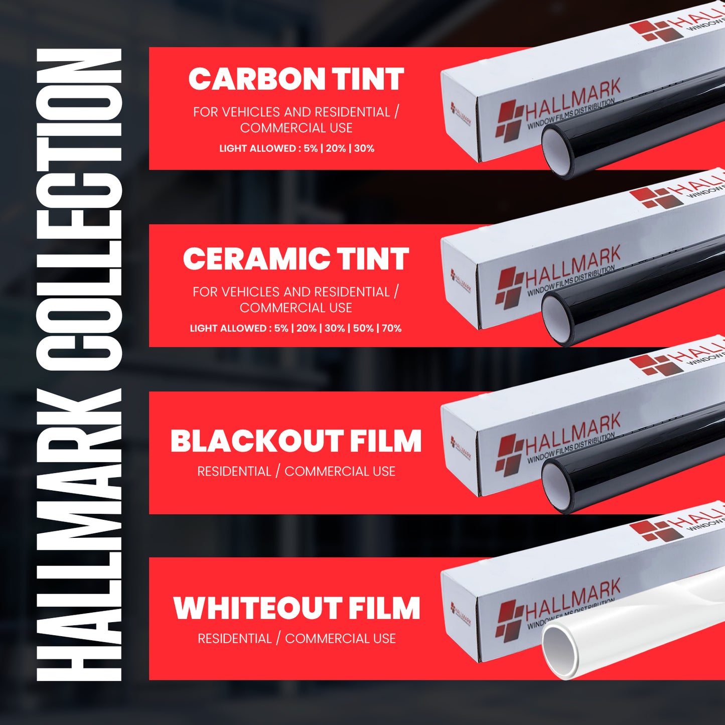 Ceramic Window Tinting Film  40 Gray  60"x100'