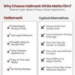 Hallmark White Matte Film
