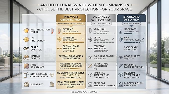 Ceramic Residential Window Tinting Film